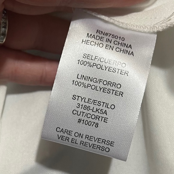 City Studio Navy Floral Two Piece Gown NWT 3 - Picture 14 of 16